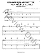 Reindeer(s) Are Better Than People (Cont.) piano sheet music cover